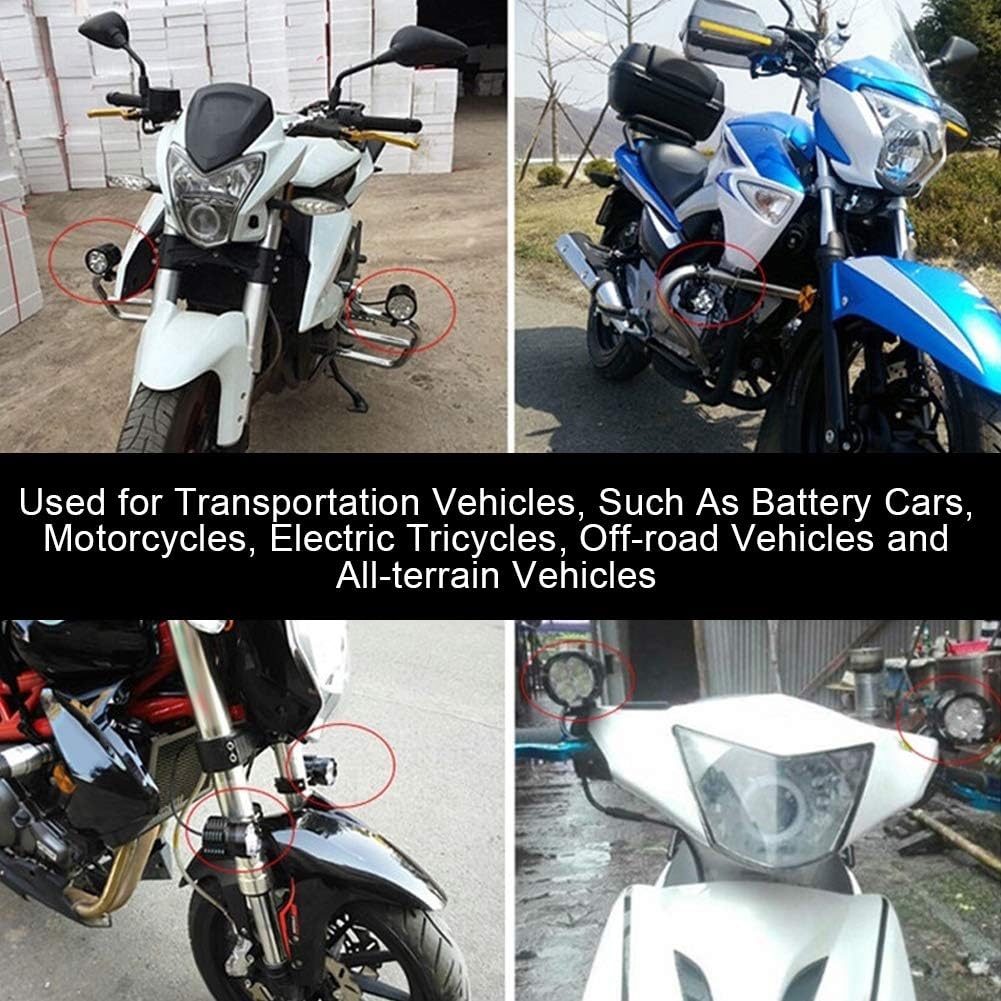 Super Bright 60W Universal LED Motorcycle Spotlight – 12-80V, IP67, 4000LM