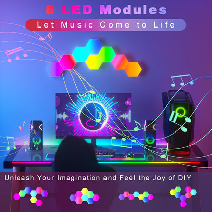 Hexagon Gaming Light Wall Lamp J1566 RGB Smart Light Panels Set