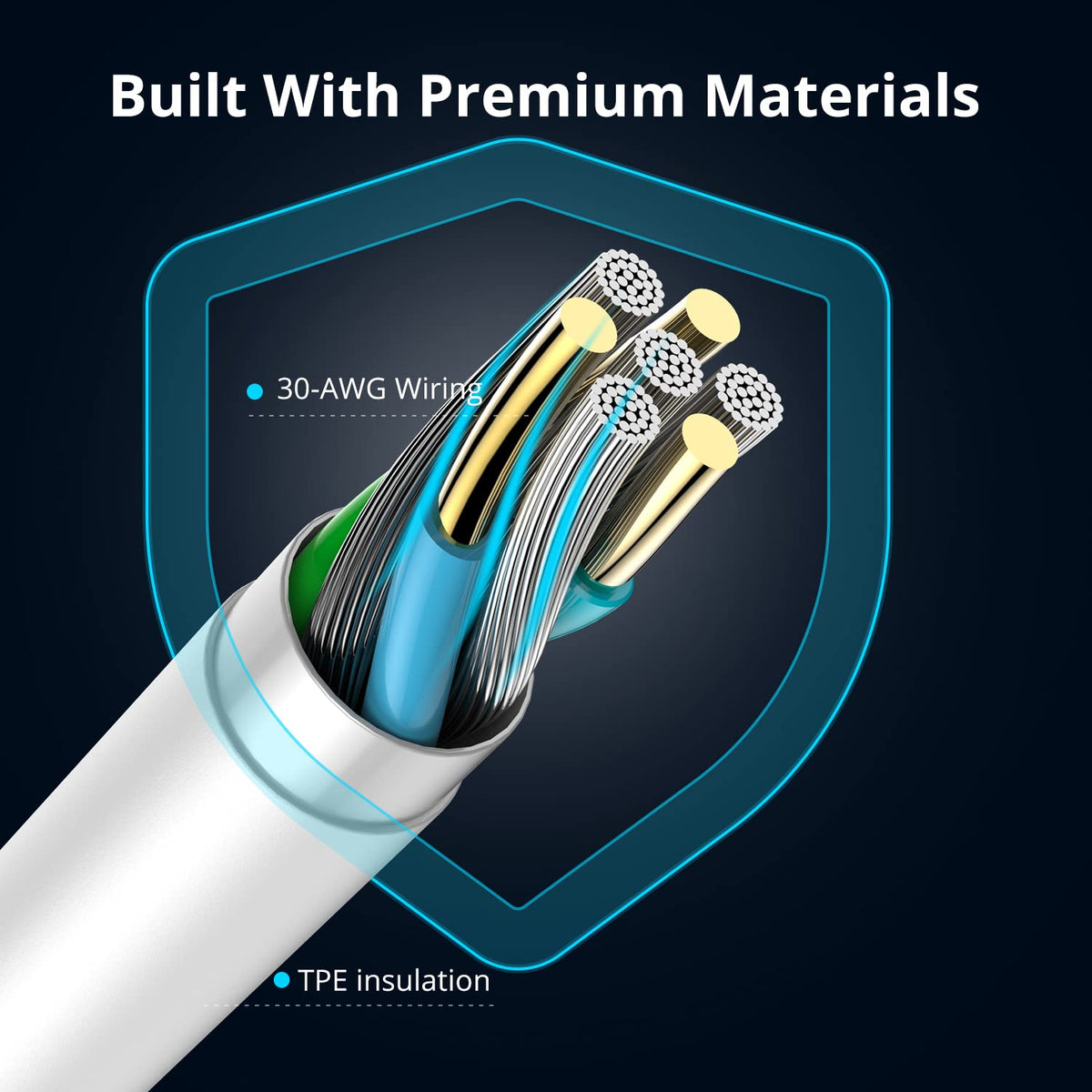 JJCALL FD-11 USB C to Lightning Cable 1m