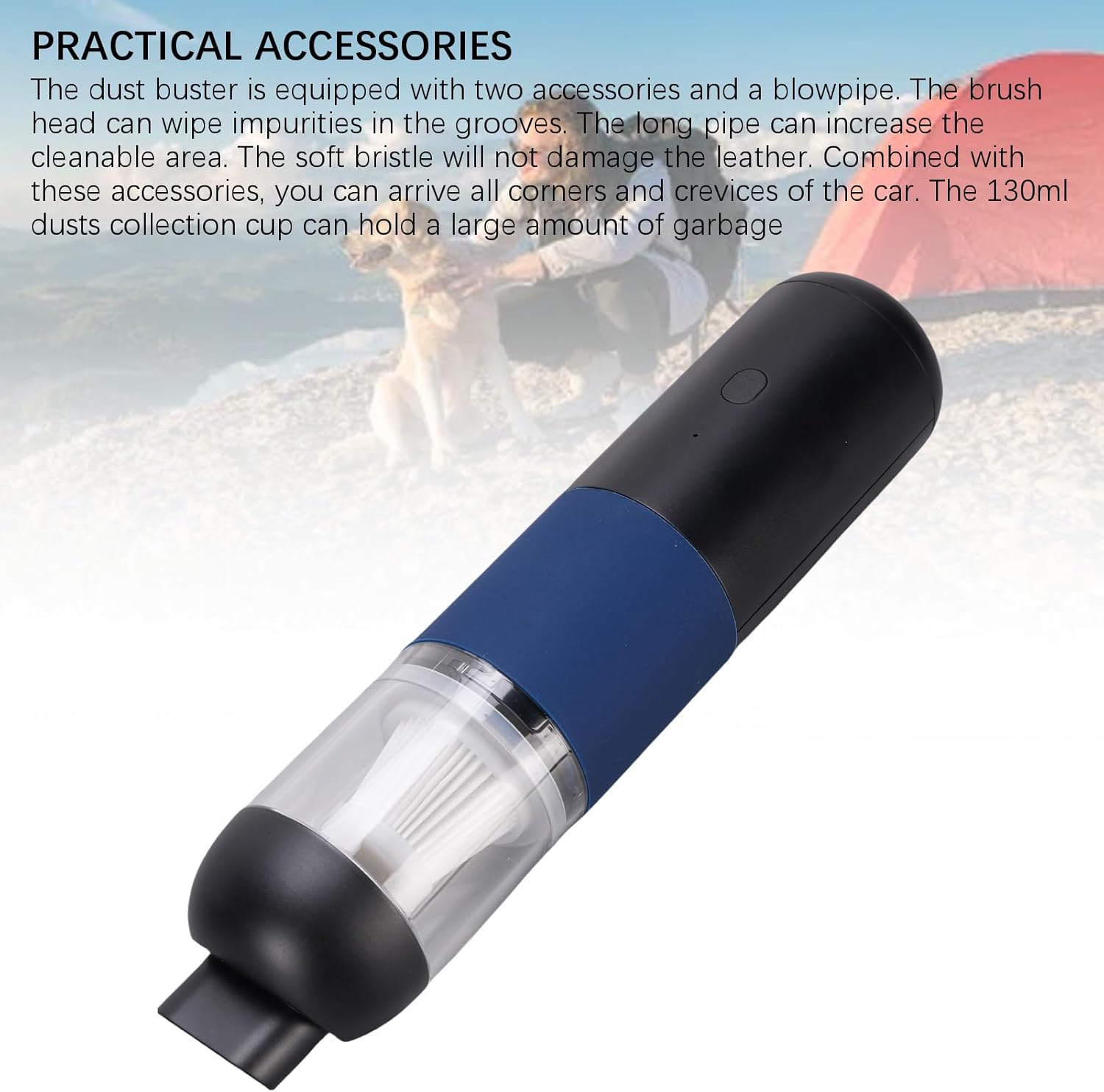 Powerful 4000Pa Mini Handheld Vacuum Cleaner – Cordless, Quiet