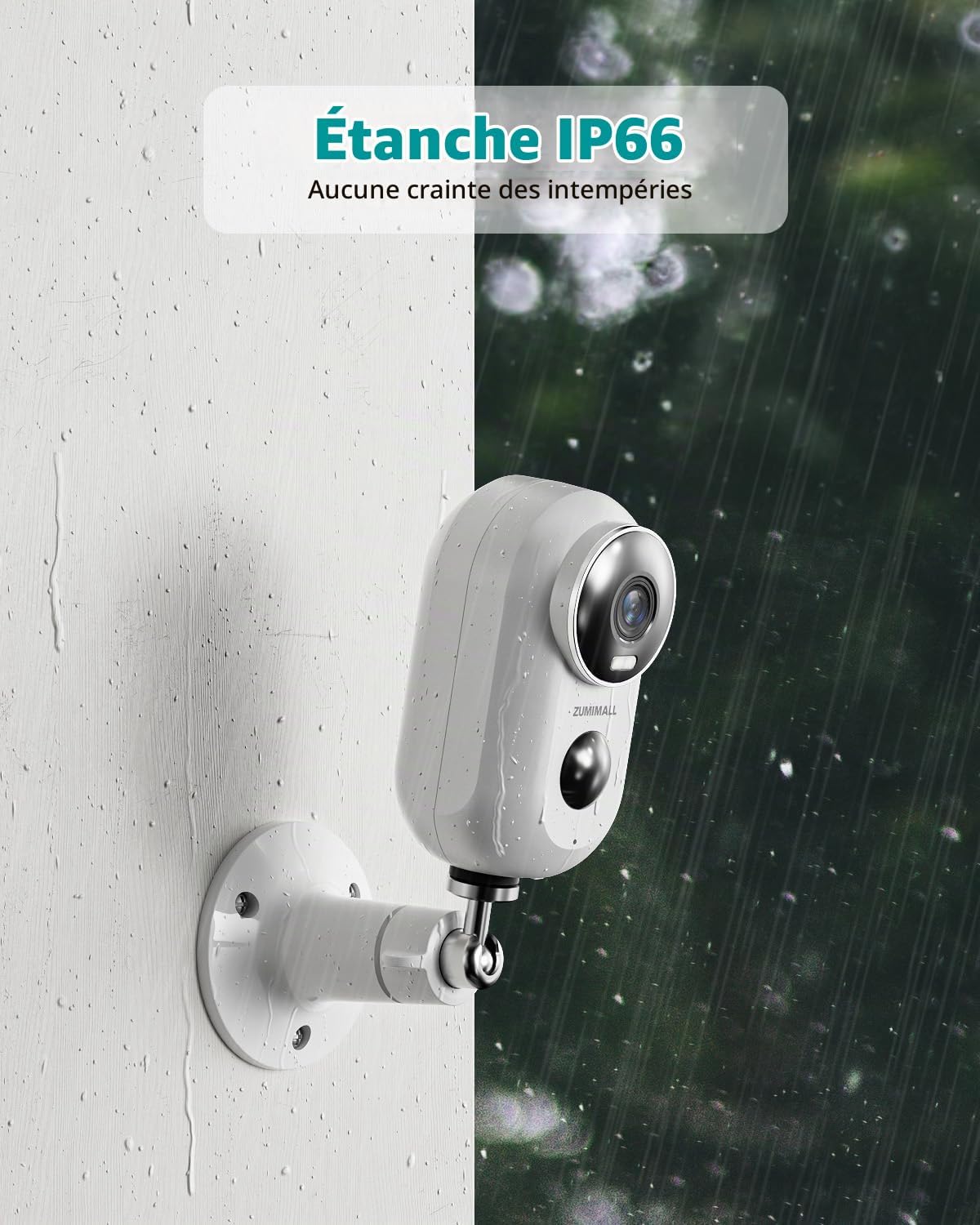 ZUMIMALL F5 Wireless Outdoor WiFi Security Camera 2K