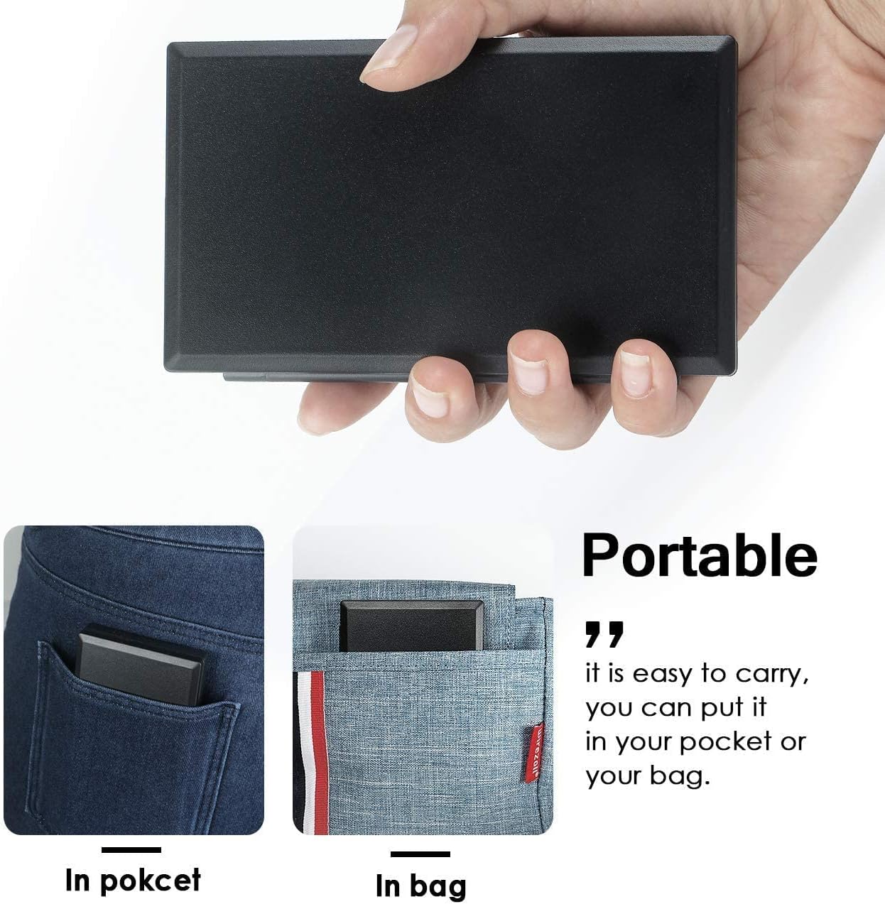 Foraco 500g Pocket Digital Scale with 0.01g Precision, Black