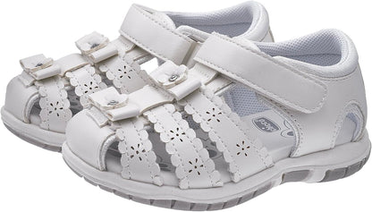Shiko Floral Girls Sandals with Soft Cushion and Adjustable Fit