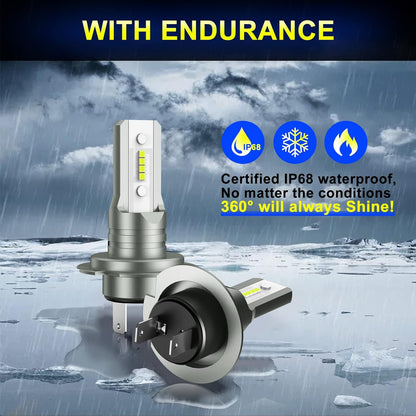 Sycreek H7 LED Headlight Bulb 18000 Lumen Plug‑Play