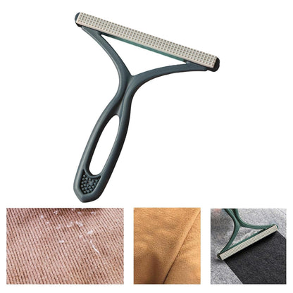 Blue Portable Double-Sided Lint Remover Brush for Pet Hair