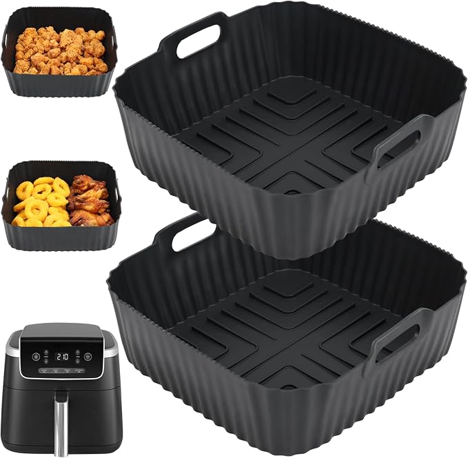 BYKITCHEN Airfryer Silicone Mould 4.7L Black