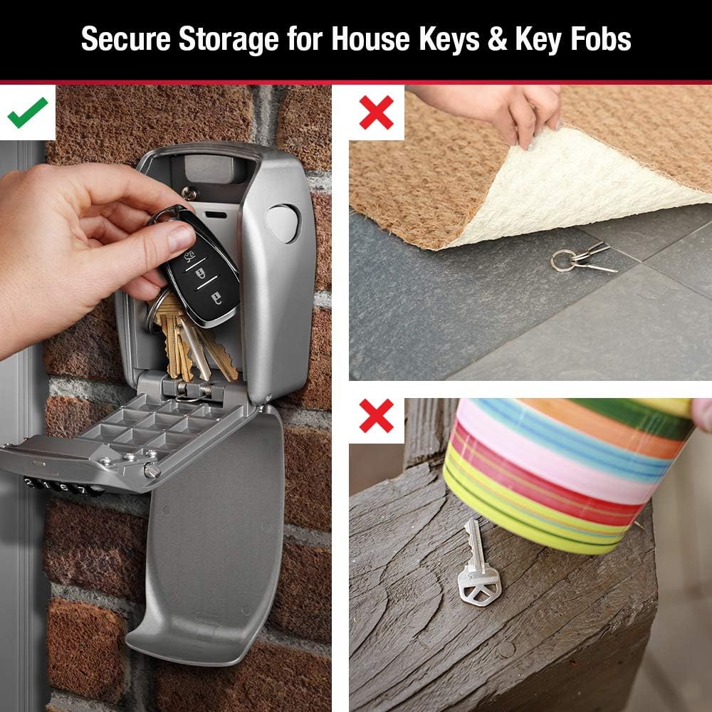 Master Lock Heavy Duty Wall-Mount Key Box with 5-Key Capacity