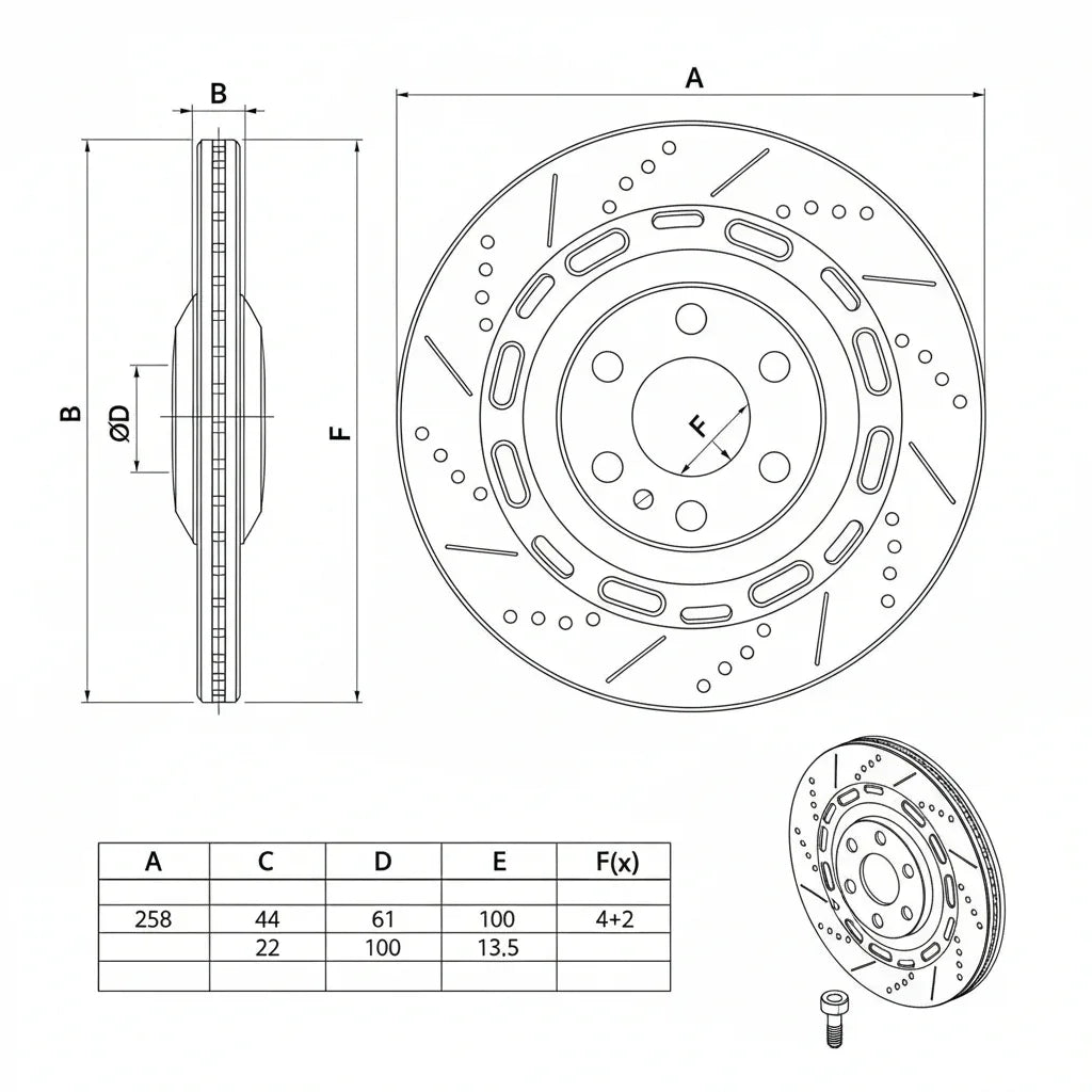 Bosch BD2146 Brake Discs - ECE-R90 Certified - Set of 2 - Gomix Brands Outlet