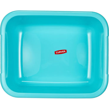 Curver 9L Turquoise Stackable Rectangular Kitchen & Foot Wash Basin