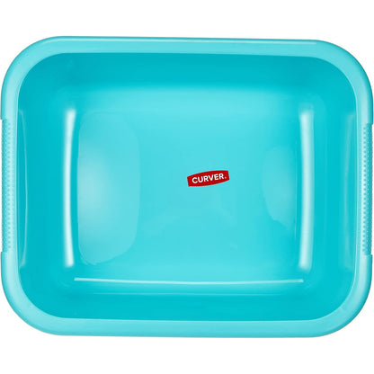 Curver 9L Turquoise Stackable Rectangular Kitchen & Foot Wash Basin