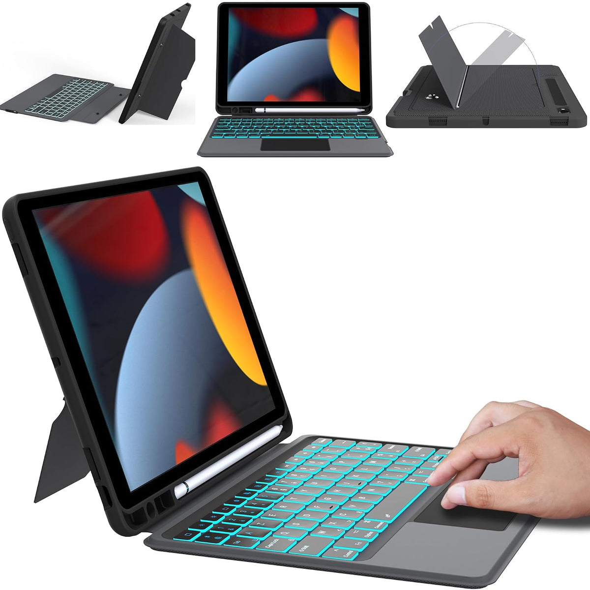 VANKEYPAD W-FR IP10.2 Keyboard Case for iPad 10.2 Inch