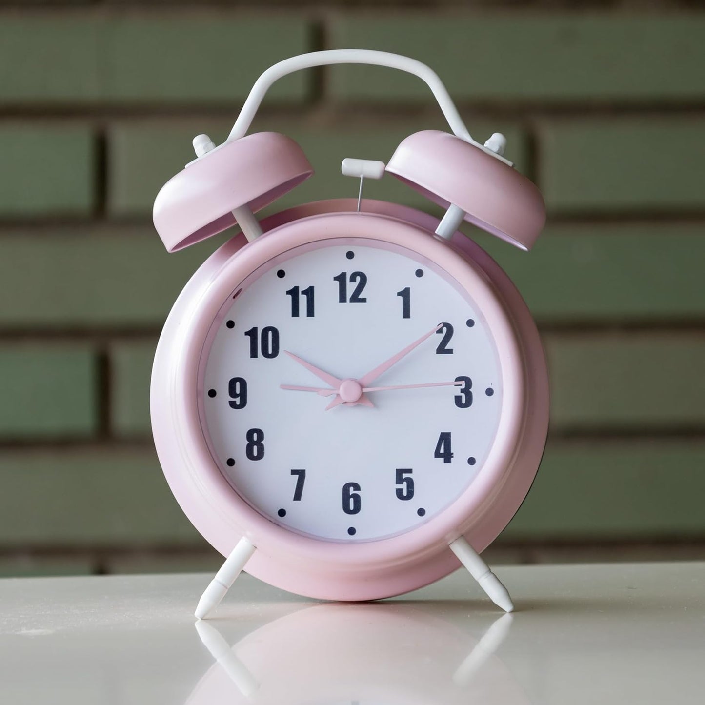 GIFTMARKET GM1973 Silent Twin Bell Analog Alarm Clock