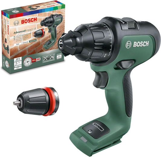 Bosch 18V AdvancedImpact Cordless Drill Driver, Bare Tool including battery and battery charger - Gomix Brands Outlet