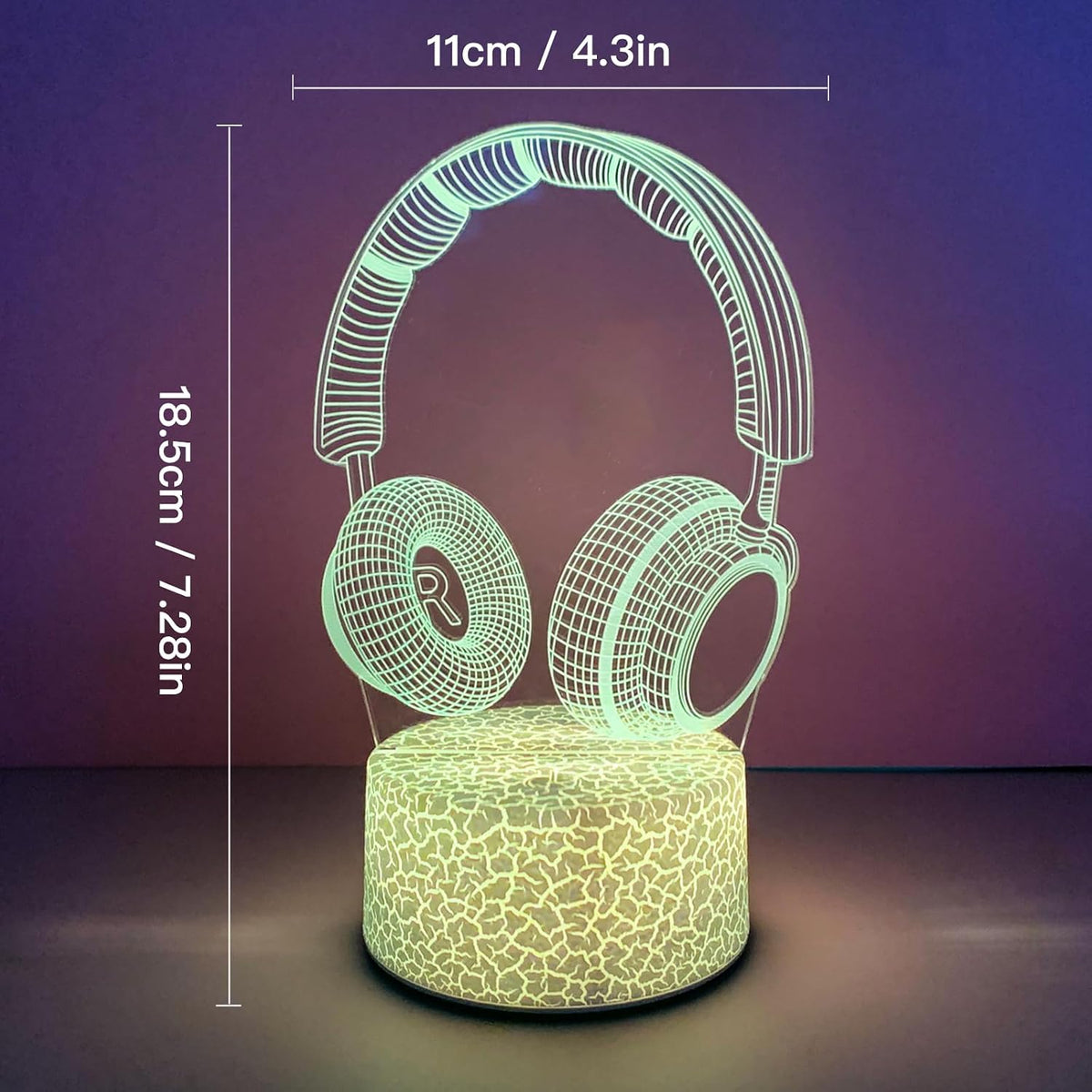 ZQX 3D Optical Illusion LED Night Light with Remote