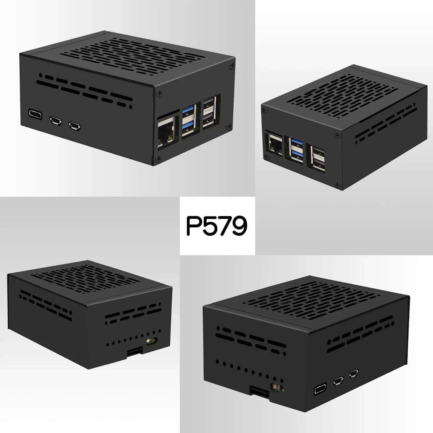 Geekworm P579 Metal Raspberry Pi 5 Case with M.2 Support - Gomix Brands Outlet