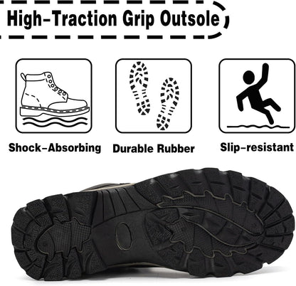 CC-Los Men's Lightweight Winter Snow Boots – Warm All-Day Comfort