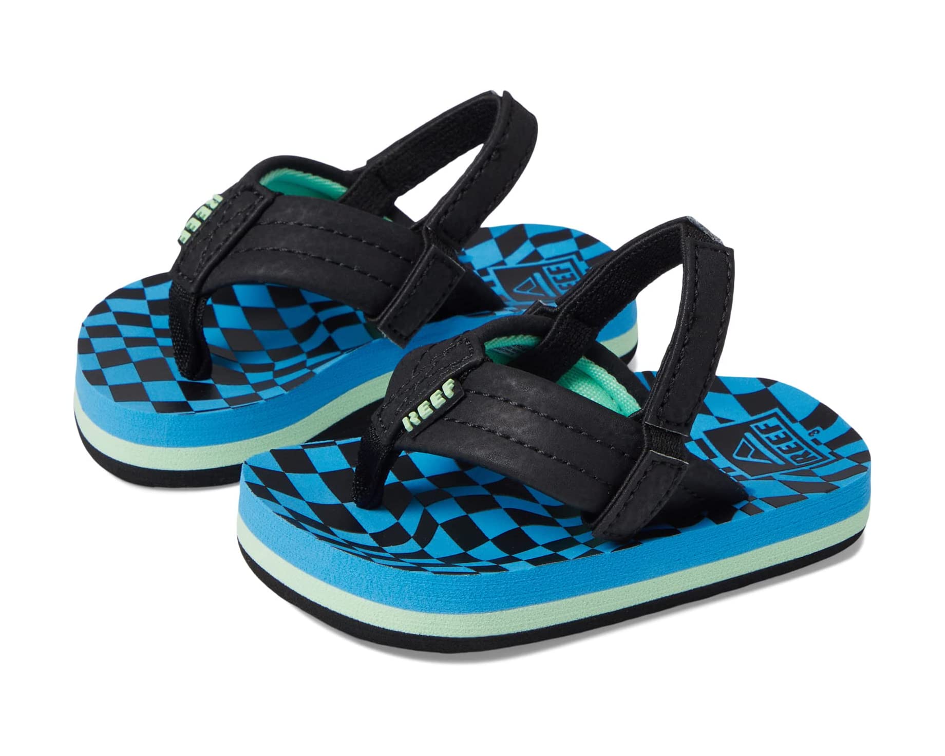 Reef Kids Ahi Swell Checkered Flip Flop Sandals