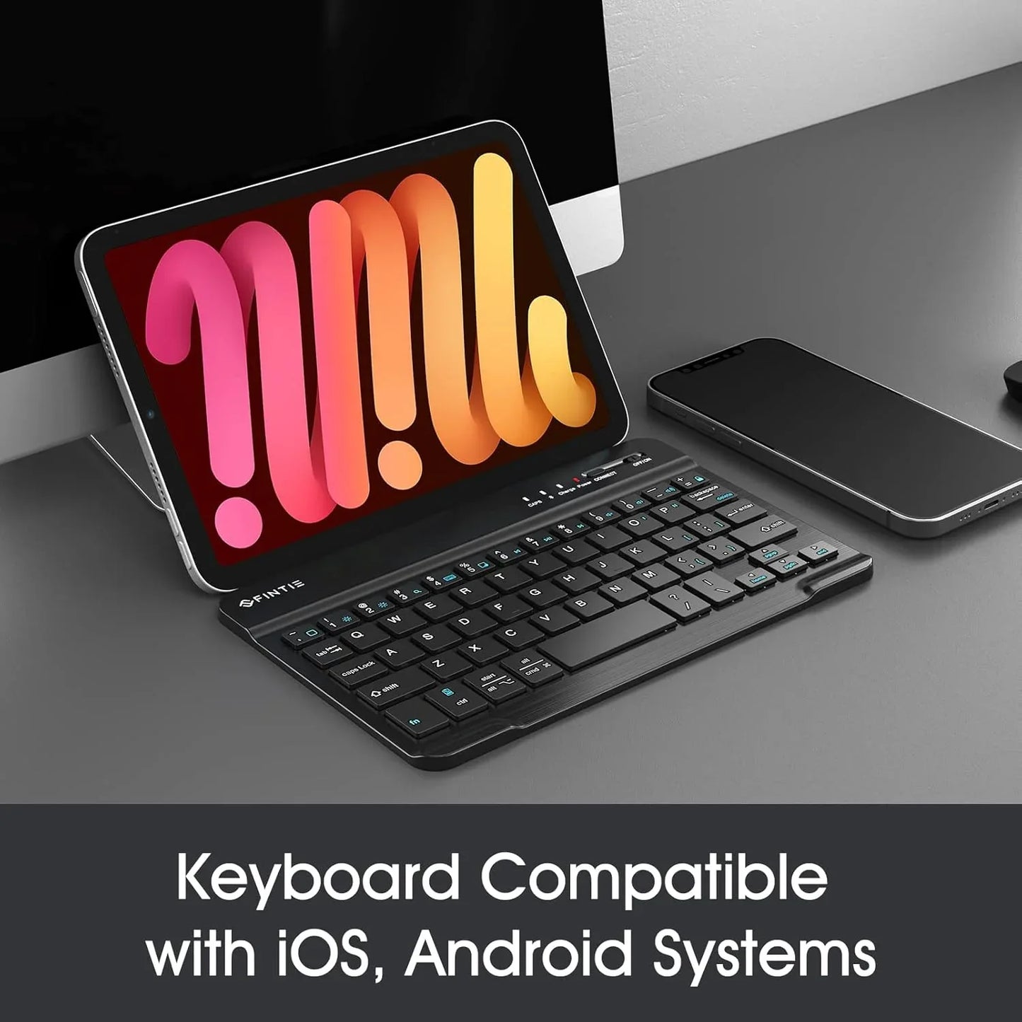 FINTIE 8‑Inch Ultrathin Bluetooth Keyboard for iPad & Android - Gomix Brands Outlet