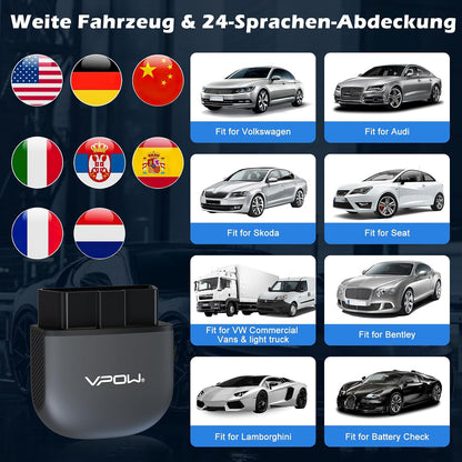 VPOW B65 OBD2 Bluetooth 5.1 Diagnostic Scanner Tool Adapter