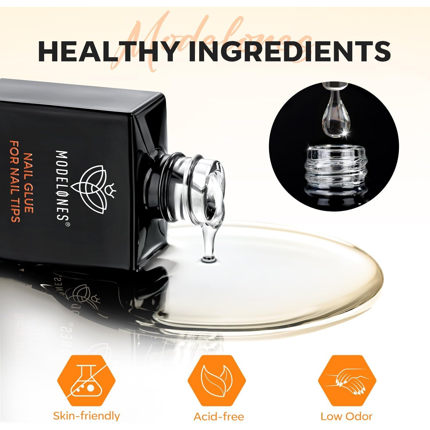 Modelones 15ml Gummy Base False Nail Glue for UV/LED