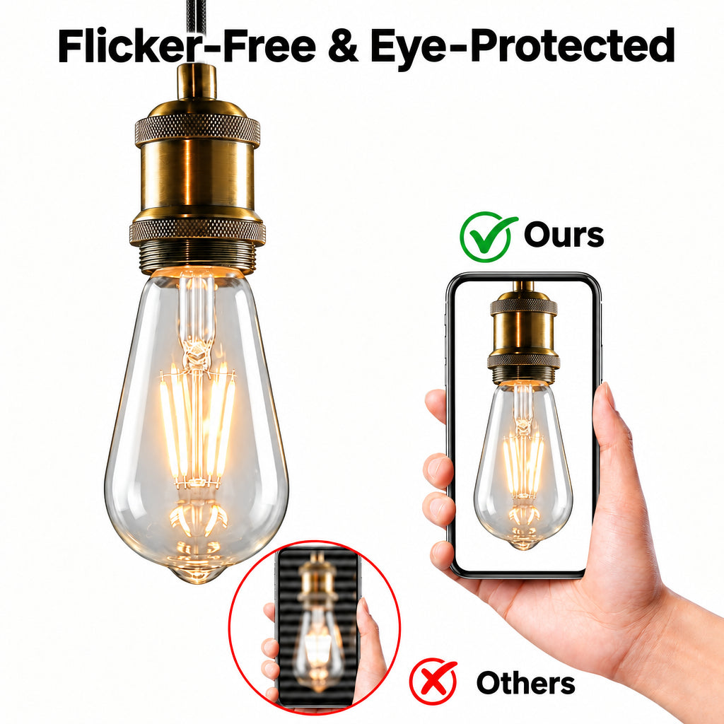 Jiehe ST64-6W E27 6W LED Vintage Edison Bulbs