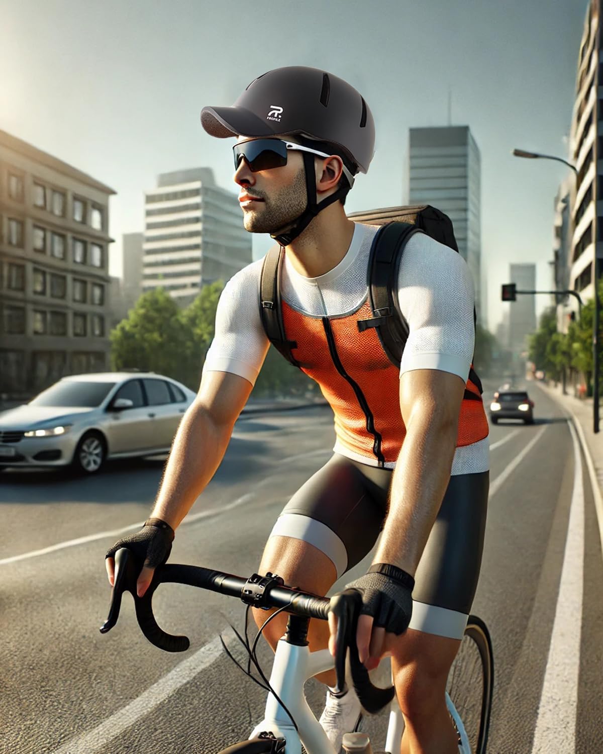 FROFILE Adult Commuter Bike Helmet - Baseball Cap Style Visor