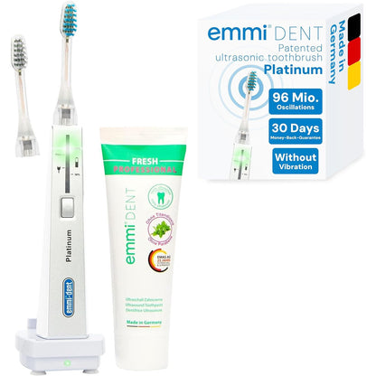 Emmi-dent Platinum Ultrasonic Toothbrush, Rechargeable, 96 Million Vibrations