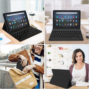 JADEMALL Max 11 Keyboard Case for Amazon Fire Max 11 Tablet 13th Gen 2023 11 Inch Wireless Bluetooth QWERTZ German with Sleep Wake