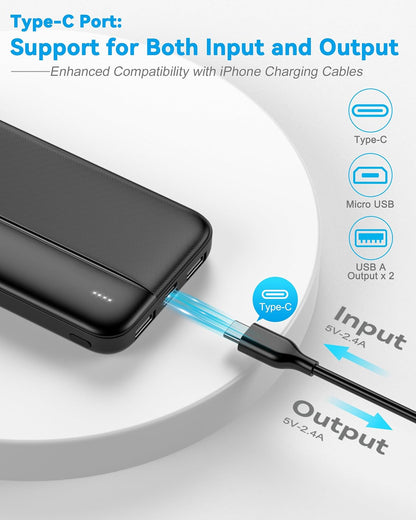 GREPRO HYG035 Compact Power Bank with Type-C Input 10000mAh