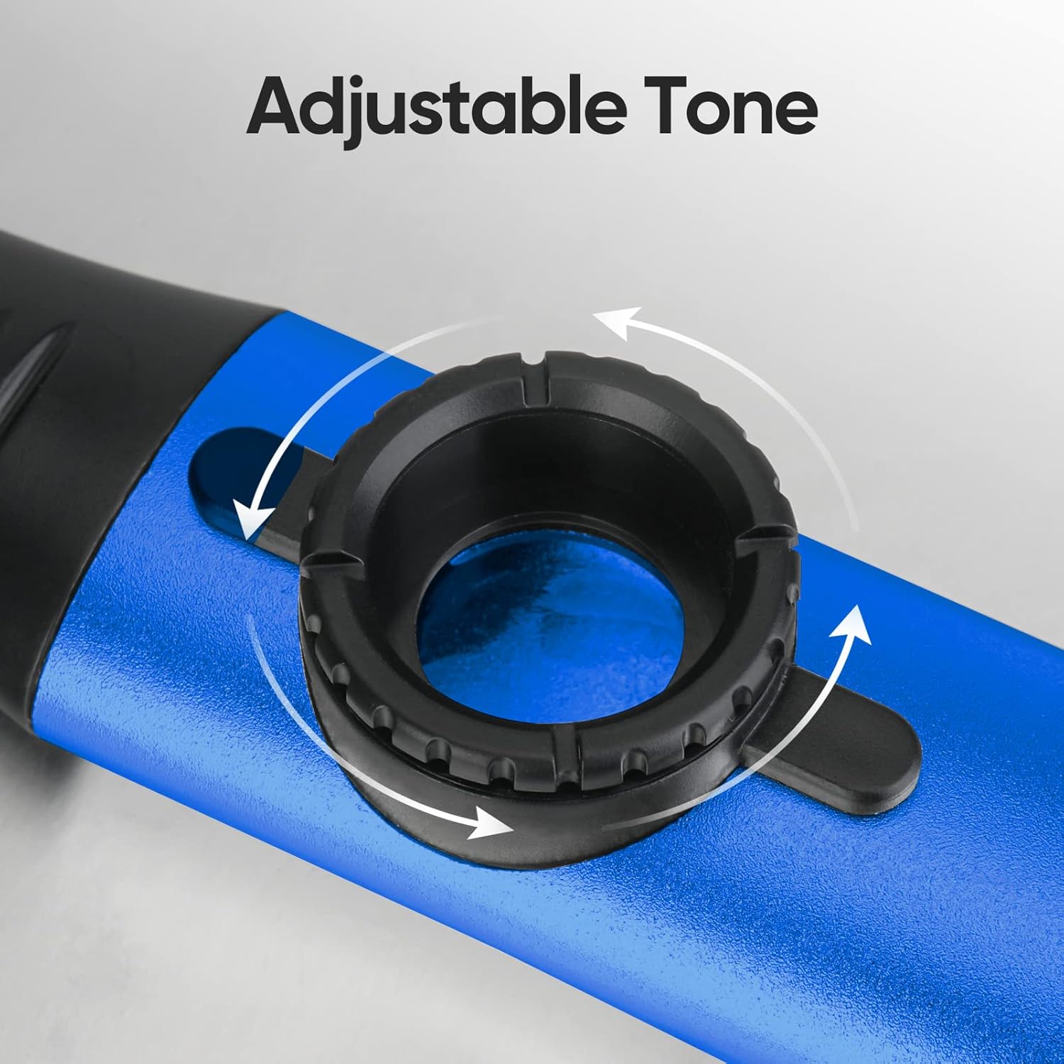 Adjustable Metal Kazoo with 5 Extra Membranes – Blue