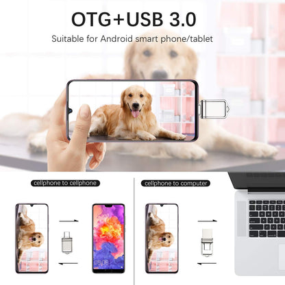 KOOTION 128GB Waterproof USB‑C Flash Drive with Keyring for Android