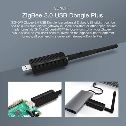 SONOFF Zigbee 3.0 USB Dongle Plus with High-Gain Antenna
