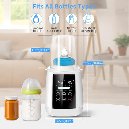 6-in-1 Multi-Functional Baby Bottle Warmer with Sterilizer Fast Digital