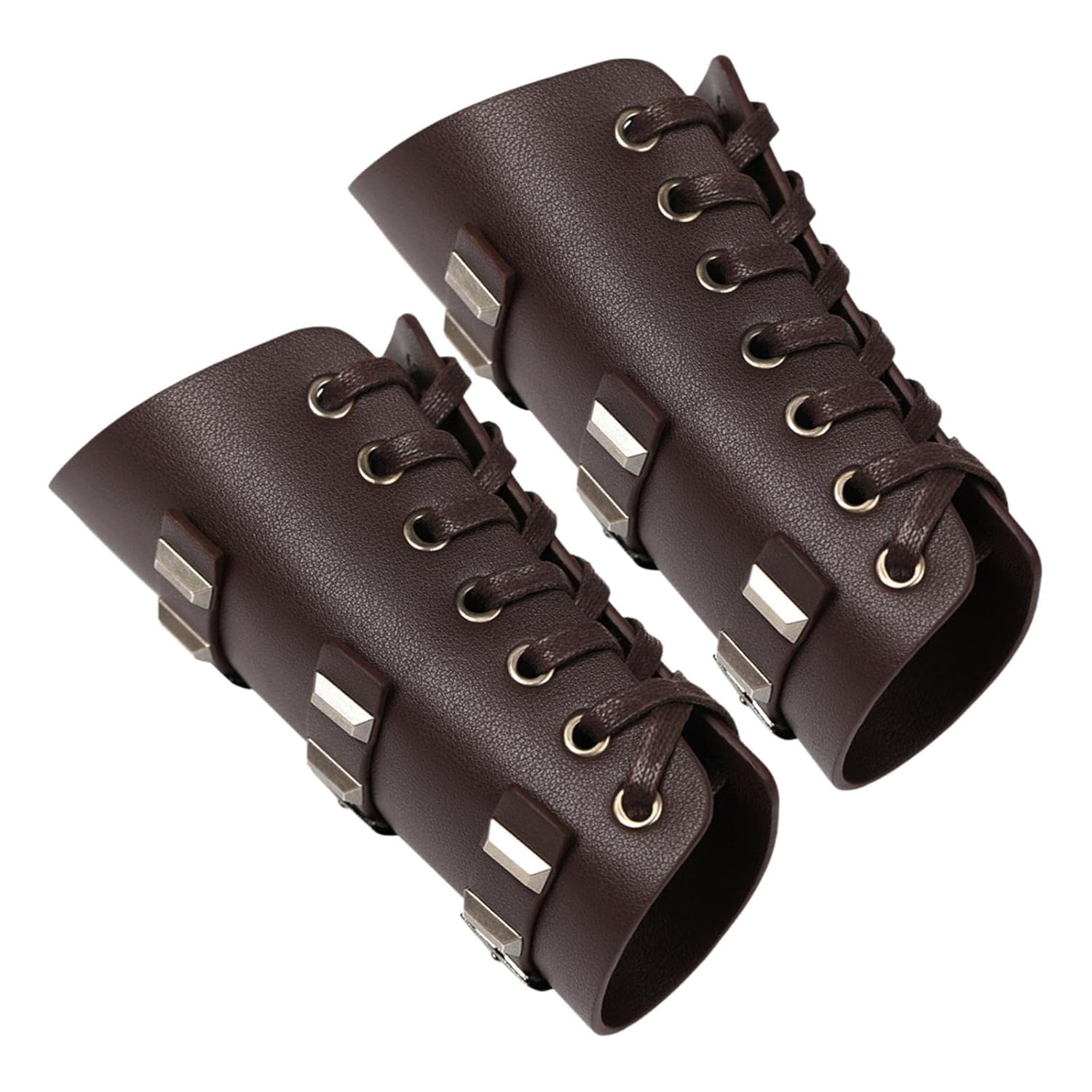Steampunk Vintage Dark Brown Arm Guard Vambrace for Adults
