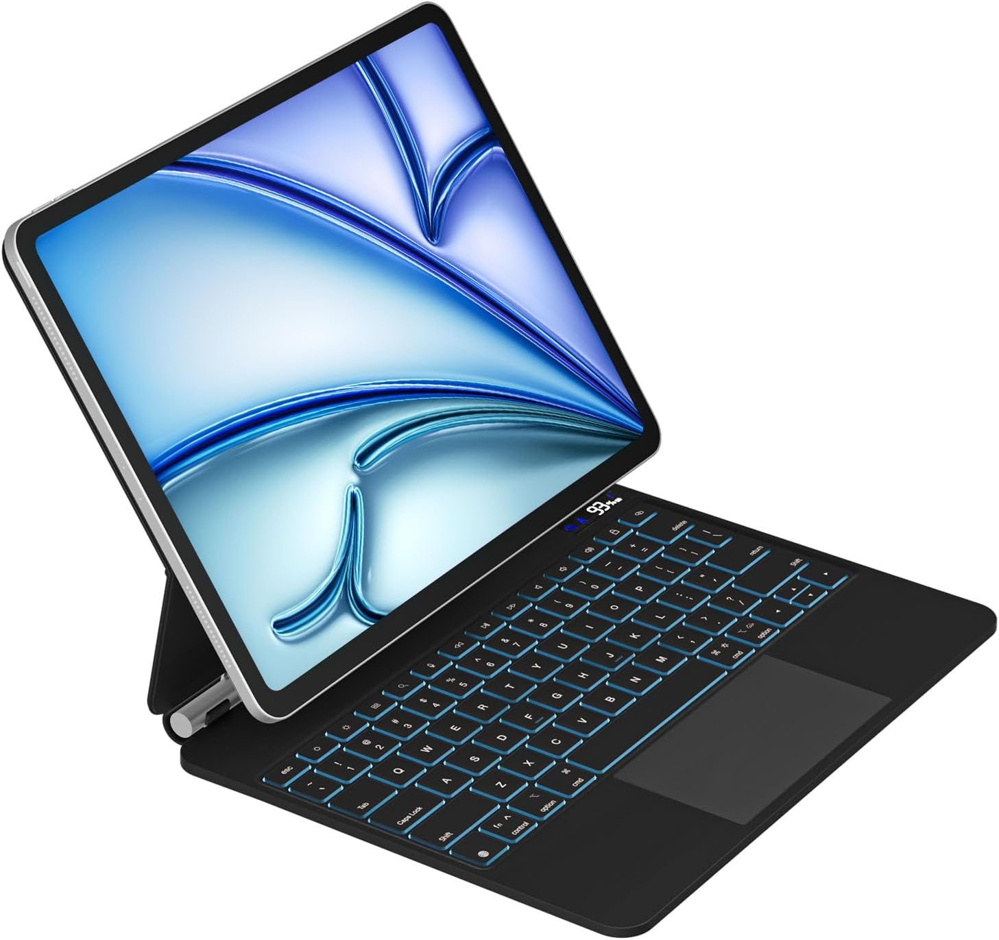 Emoonland Magic Keyboard Case for iPad Air 13 & iPad Pro 12.9 – Backlit, Trackpad, Floating Stand