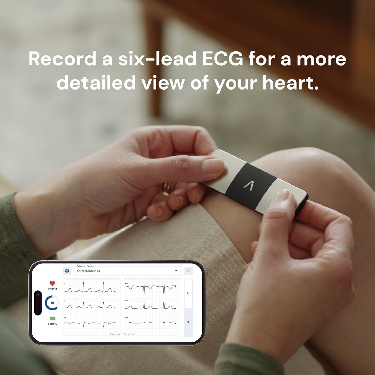 KardiaMobile 6-Lead Personal ECG Heart Rate Monitor – Pocket‑Size Medical‑Grade Tracker