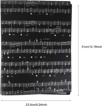 Milisten Creative Spectrum Music Folder – 40 Pocket A4 Sheet Music Organizer