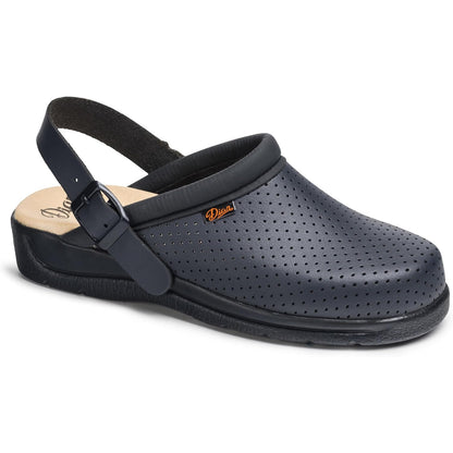 Dian Pisa Anatomical Clog with Adjustable Shoulder Strap Dark Blue