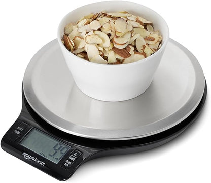 Amazon Basics EK3211 Digital Kitchen Scale LCD Stainless