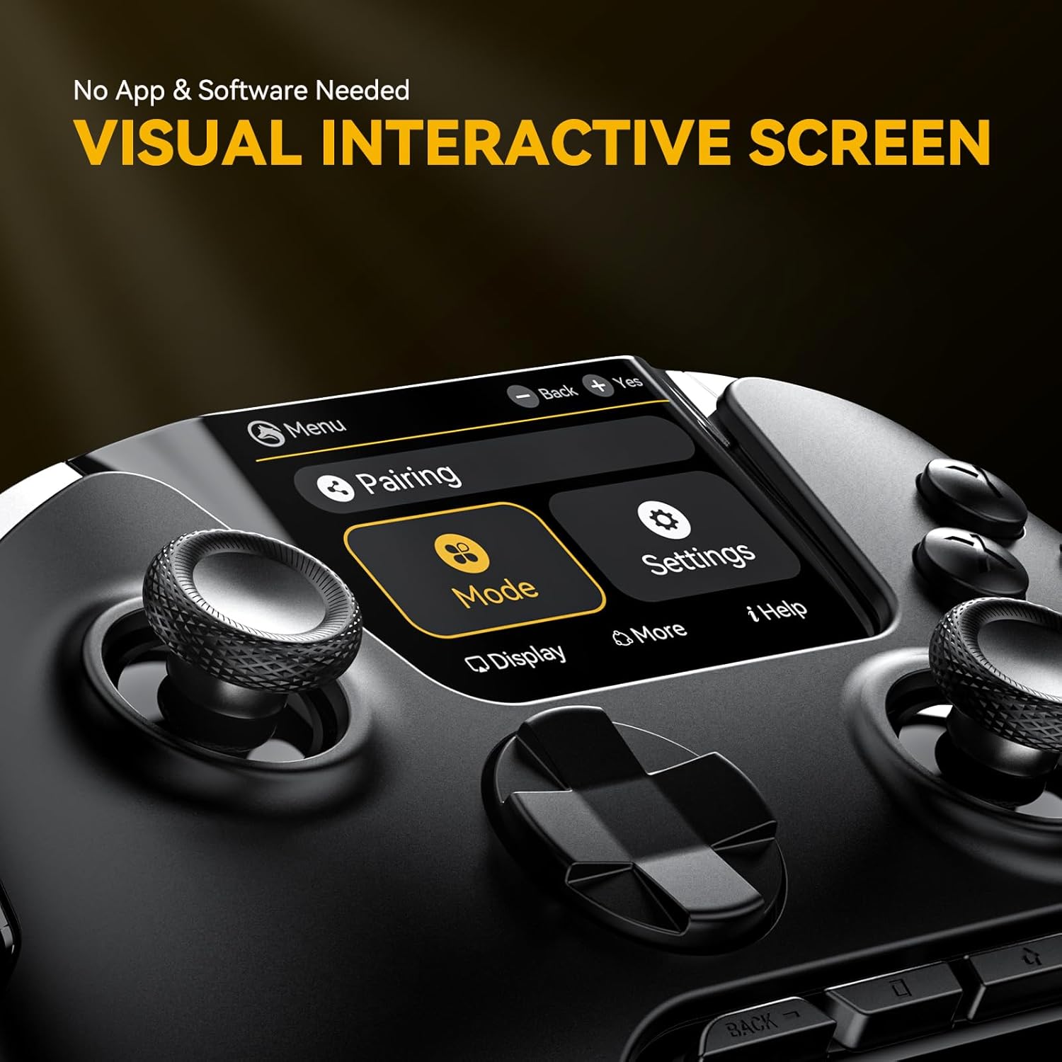 ManbaOne Interactive Screen Wireless Gaming Controller with Hall Effect Joystick