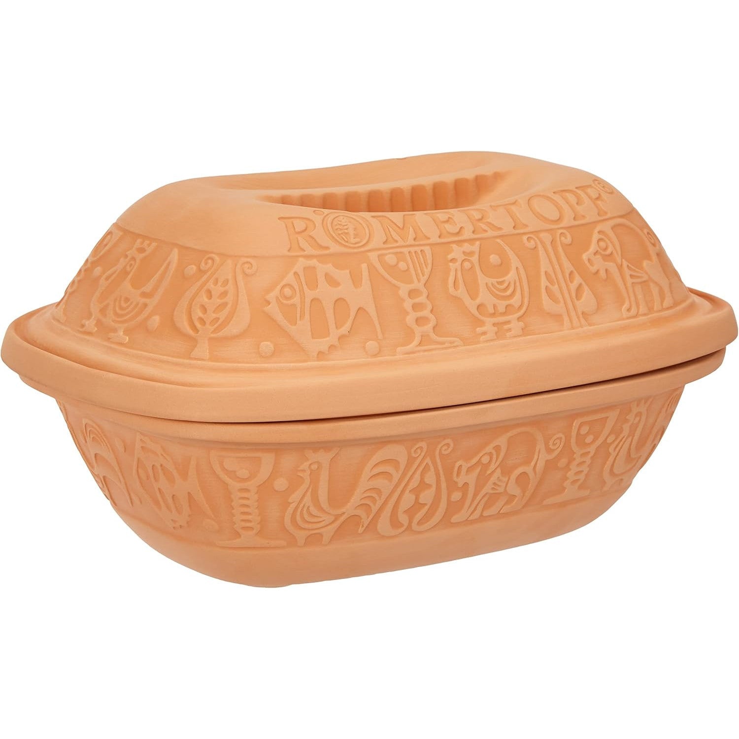 Römertopf Classic Terracotta Clay Pot – 4‑Serving Oven‑Safe Casserole