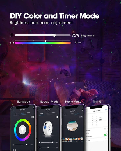 SUPPOU SK20 WiFi LED Galaxy Star Projector Smart Night Light 16.7M Colors 5W