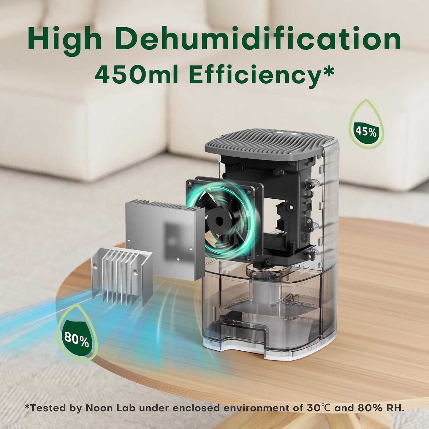 CONOPU DH-CS14 Dehumidifier 1100ml Quiet Portable for 20m²