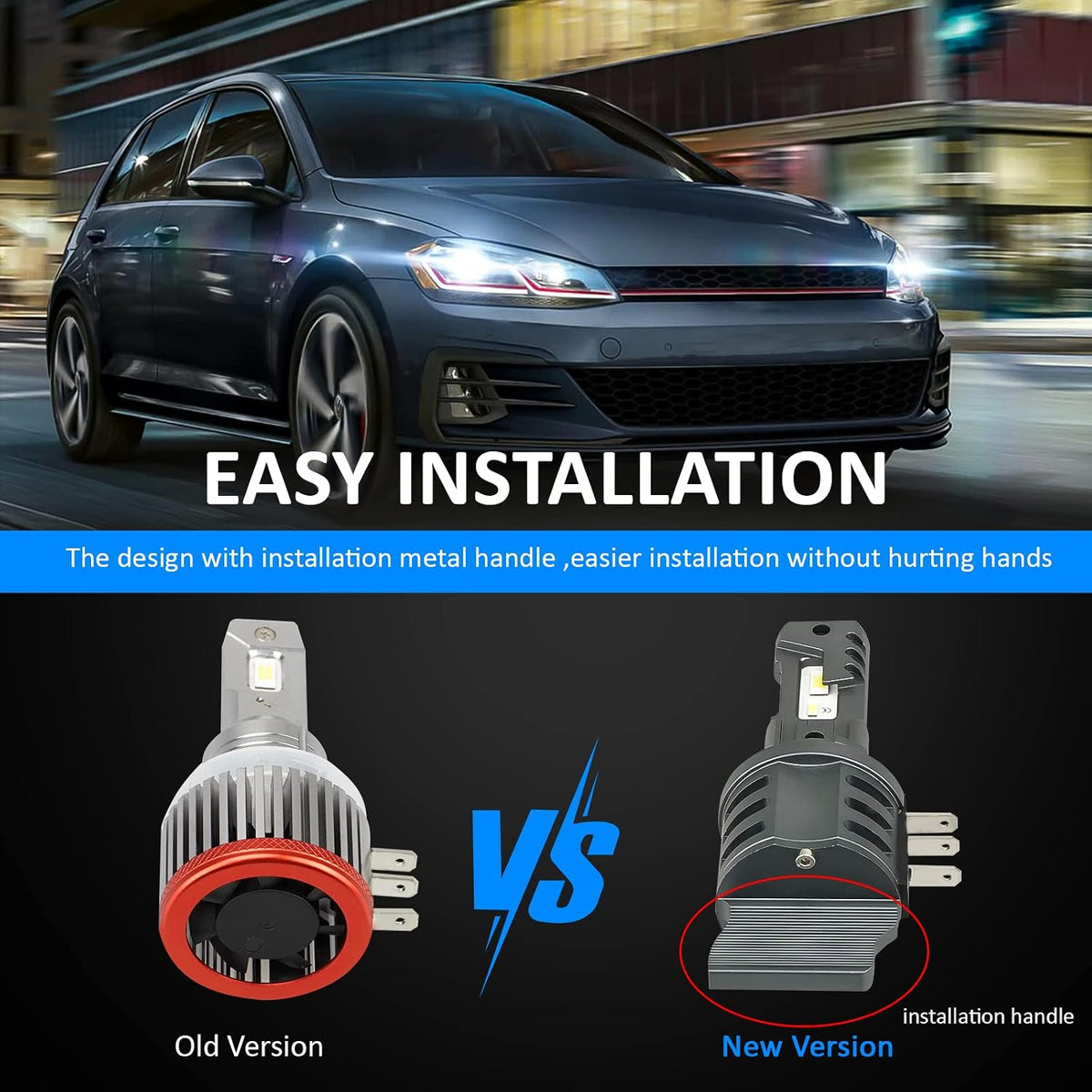 D-Lumina ZWPL2304DD02 LED Headlight Bulbs 12000LM 6500K 50W 2-Pack
