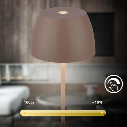BRILONER Mini LED Touch Table Lamp – Wireless, Dimmable, Rechargeable - Gomix Brands Outlet