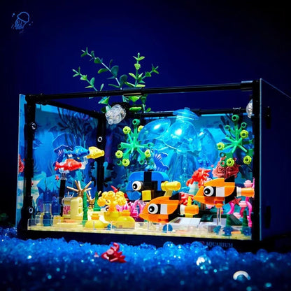 Pasyru Aquarium Building Set with LED Light 725 Pieces