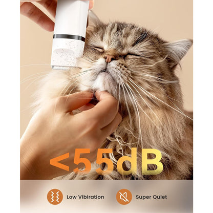 oneisall 3-in-1 Low-Noise Cordless Cat Grooming Clippers Kit