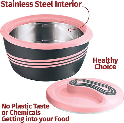 Pinnacle Pink 3.6qt Insulated Casserole Dish with Lid