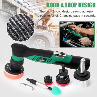 BATOCA S5 Cordless Car Buffer Polisher Sander Dual Action Rotary Machine Kit