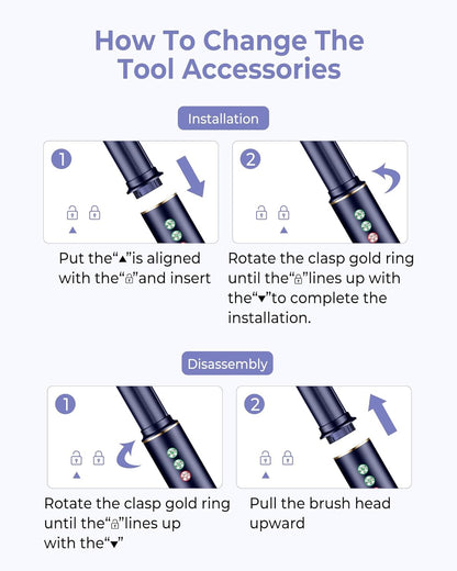 5-in-1 Atopskins Air Styler with Ionic Technology, Lightweight Hair Dryer, Curling Iron and Volume Brush